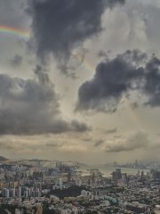 九龍半島雨後彩虹