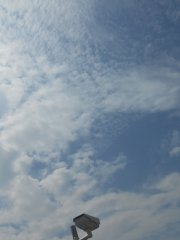 Many types of cloud can be seen