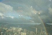 驟雨後雙彩虹 Double Rainbow after showers 環球貿易廣場 天際100