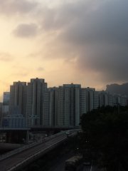 跟住矛盾影日落