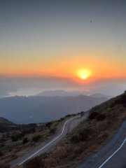 大山夕陽