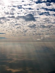 飛機上拍 漏隙雲