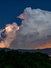 Lightning in Cumulonimbus clouds