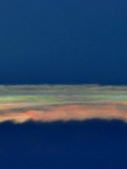 Iridescent clouds
