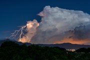 Lightning in Cumulonimbus clouds