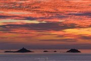 Altocumulus at sunset